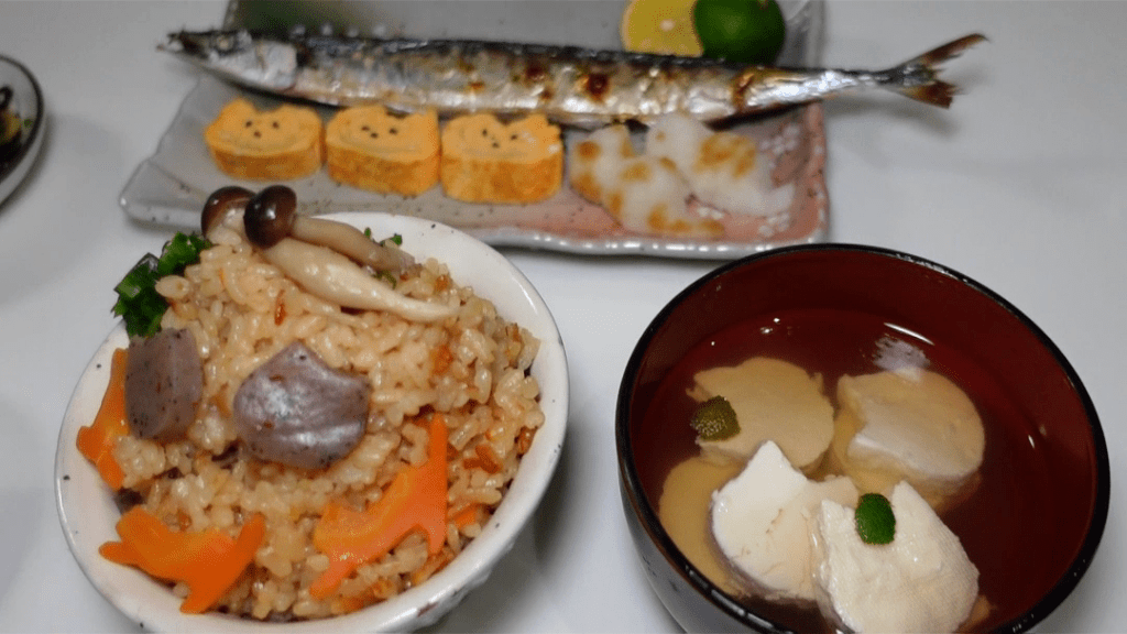 お吸い物を添えて完成（＠umi10231023さんより提供）