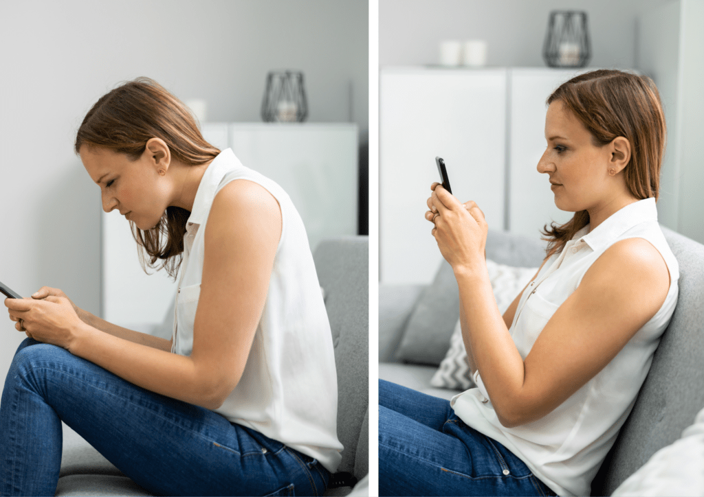 お尻の穴を真下に向けること