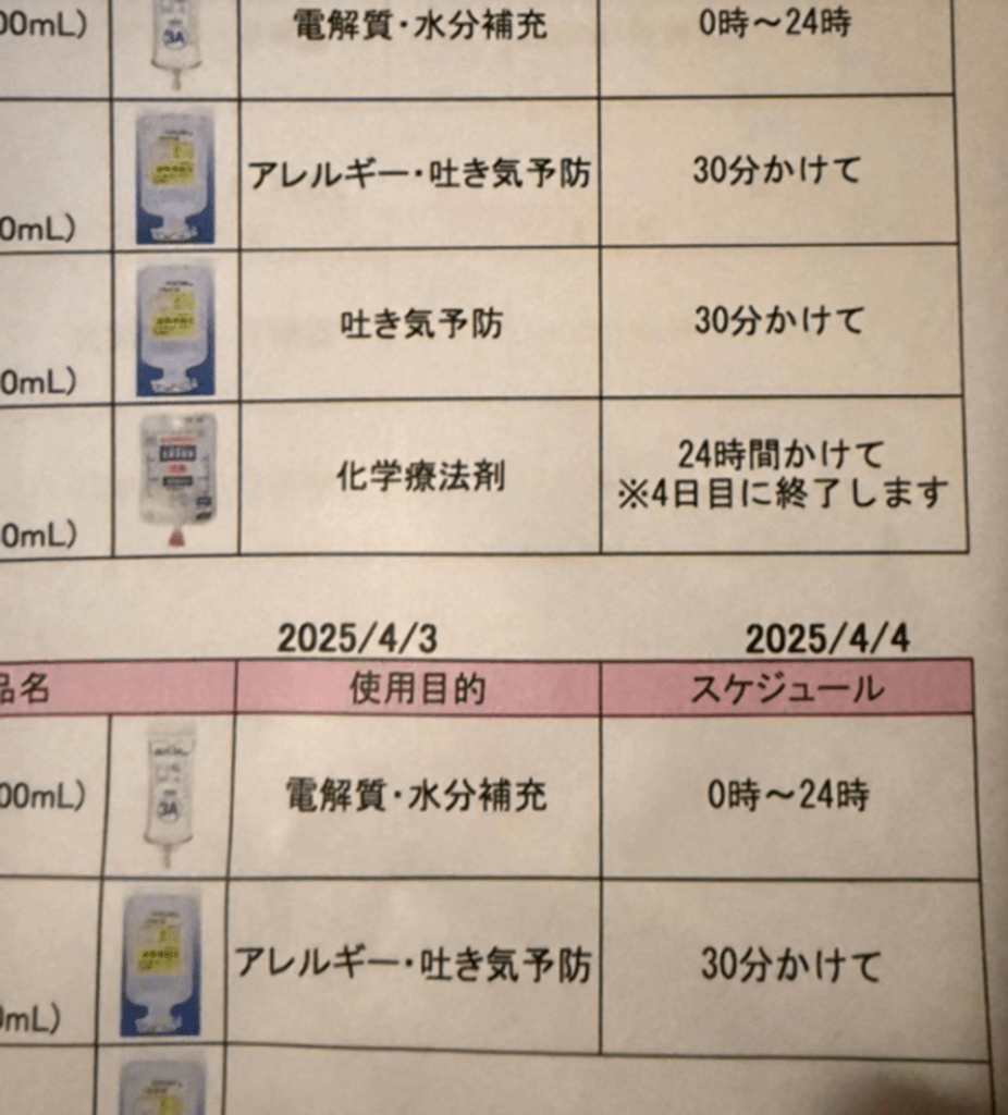 273日の闘病生活③（@mmn06.yさんより提供）