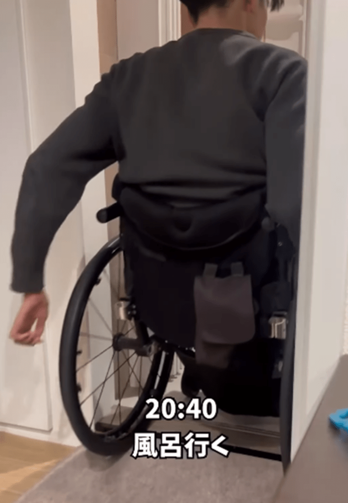 ナイトルーティン⑥（＠shaka_wheelchairさんより提供）