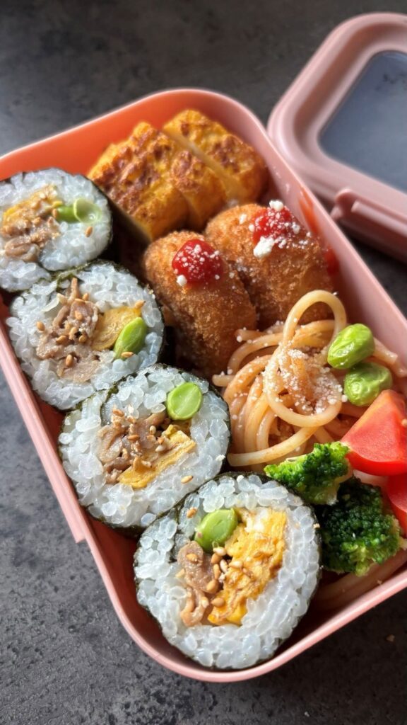 パパさん作のお弁当②（＠yu_ijukazokuさんより提供）