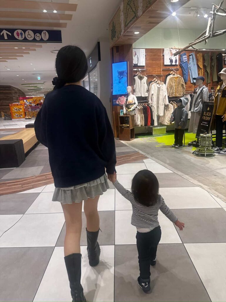 【実際の画像】　姉が帰ってきたときの様子