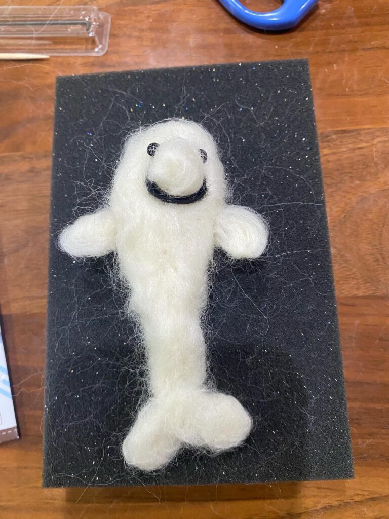 完成したシロイルカ（＠nagisa.m.1115さんより提供）