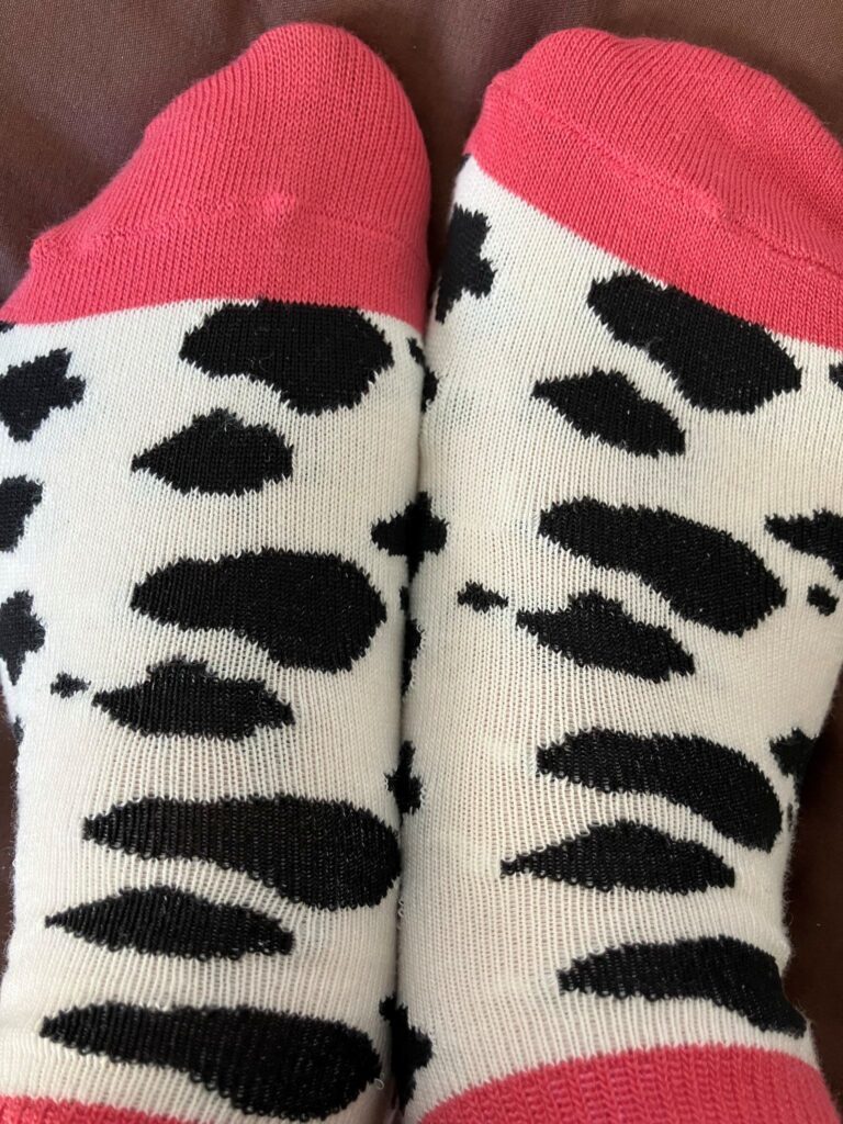 【実際の写真】本当の意図と、履いていた靴下