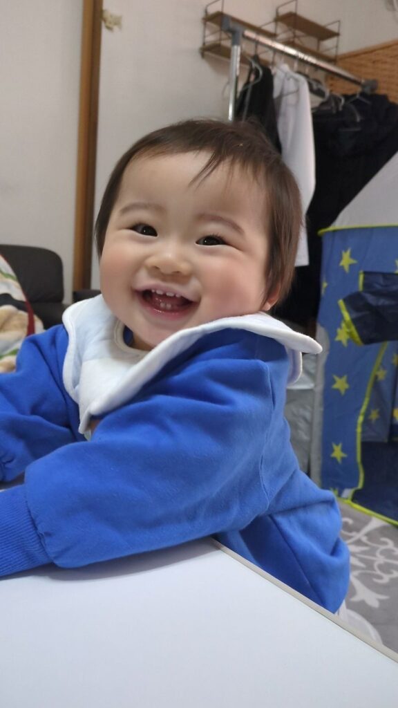 息子さんの様子③（＠yukikun0224さんより提供）