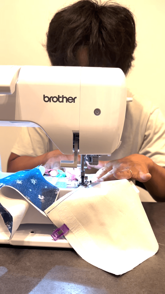 裁縫の様子③（＠sakurako_3046さんより提供）