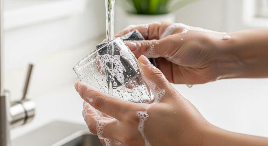 イメージ画像：必要以上に汚れたコップ