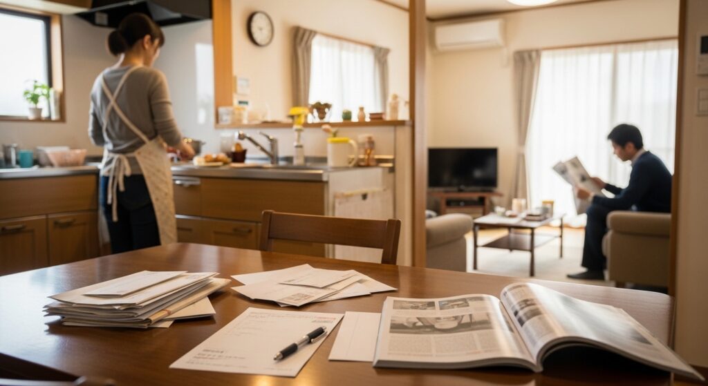 書類と食材のこと