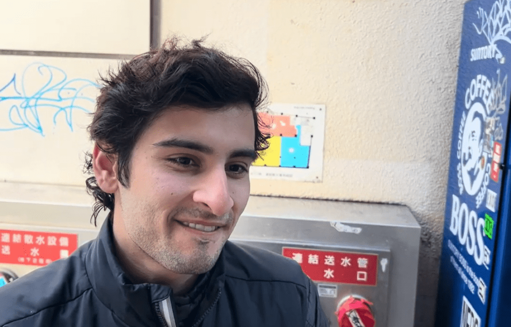 【実際の画像】　男性が見た光景