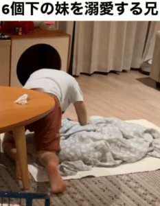 【実際の写真】お兄ちゃんと妹の様子