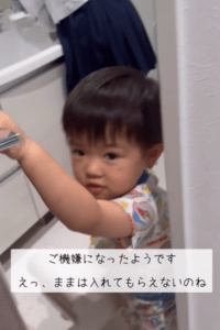 16歳のお姉ちゃんに早く会いたい3歳の弟（@yui.y.sei1110さんより提供）
