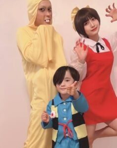 3人家族がコスプレした結果（＠mikan_packさんより提供）