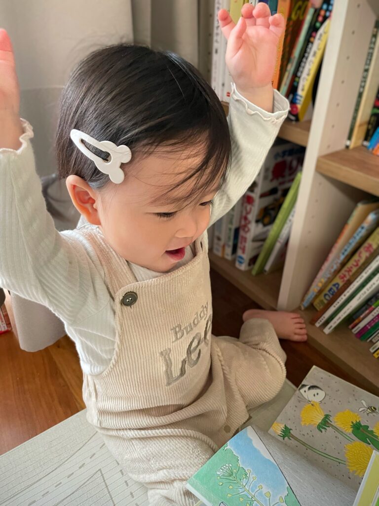 娘さんの様子⑧（＠cutebabytokerさんより提供）