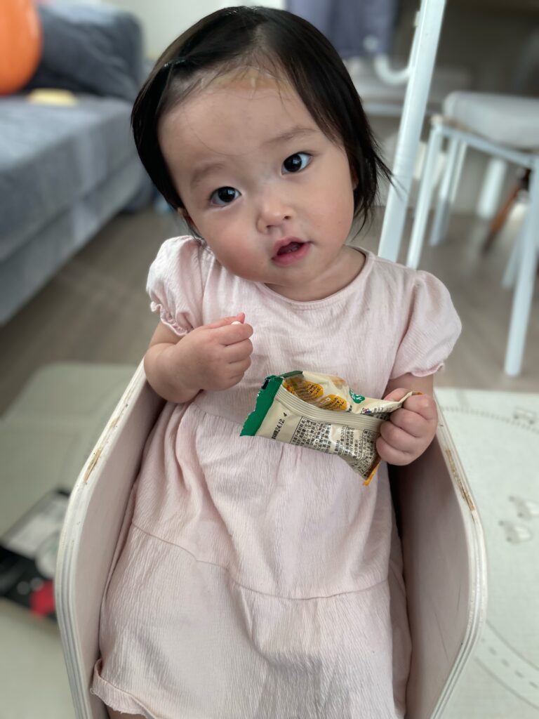 娘さんの様子⑨（＠cutebabytokerさんより提供）