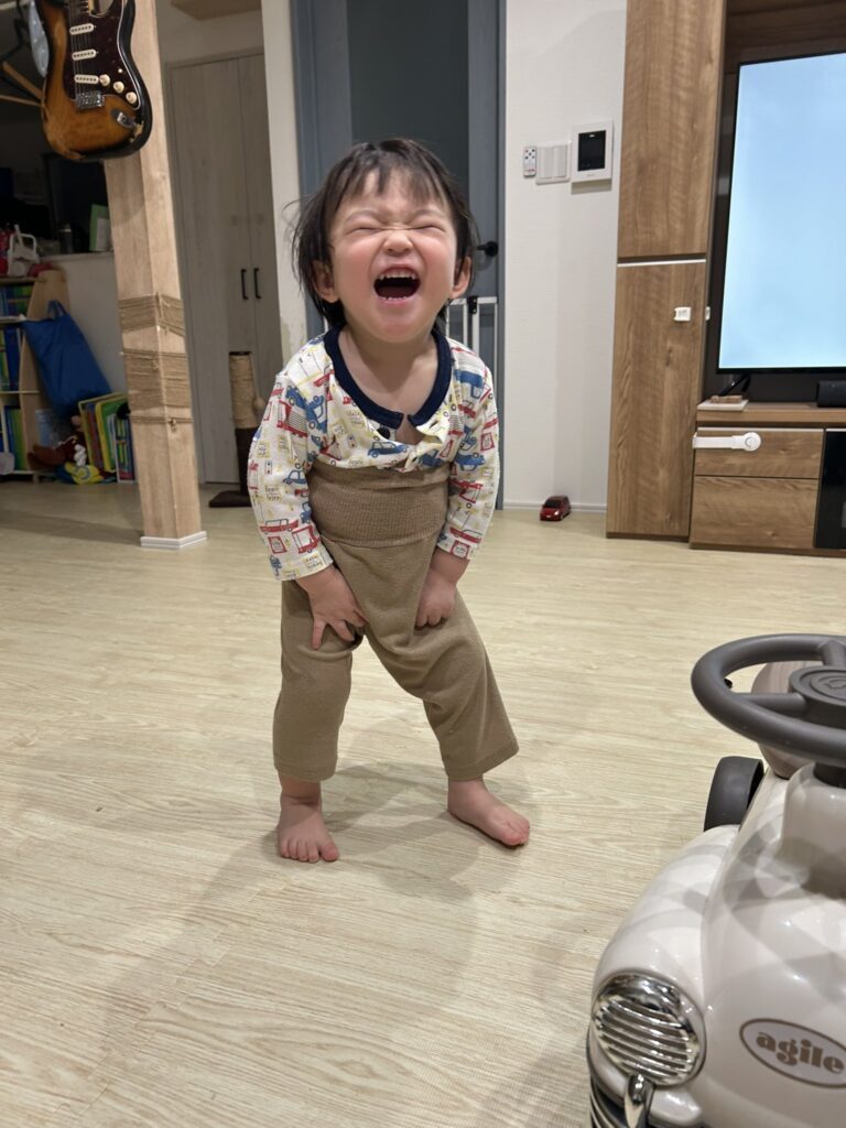 【実際の写真】息子さんの様子