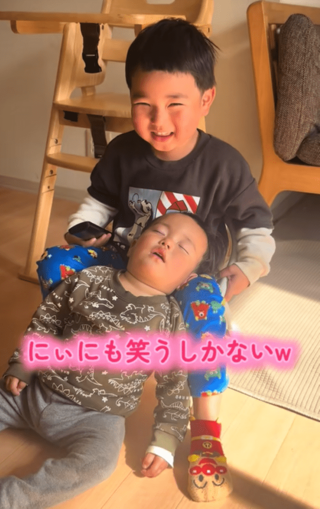 お兄ちゃんも苦笑い（＠yume_harryさんより提供）