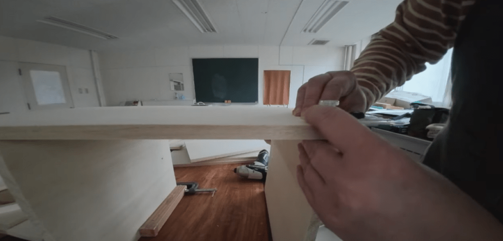 板を固定（＠55HisaChallengeさんより提供）