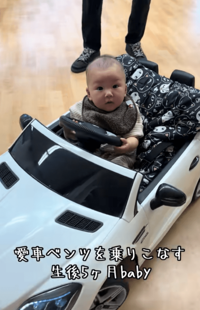 ベンツを乗りこなす様子④（＠miyu_1997さんより提供）