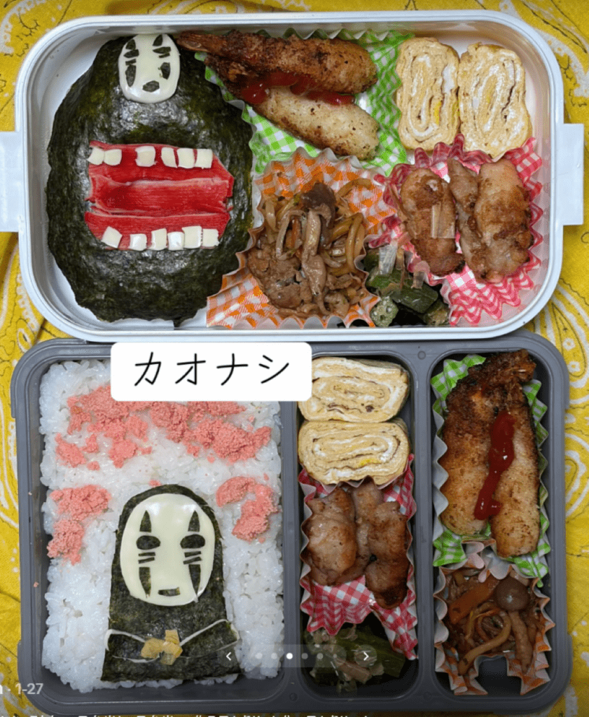 自作のキャラ弁②（＠yoro_28_ginさんより提供）