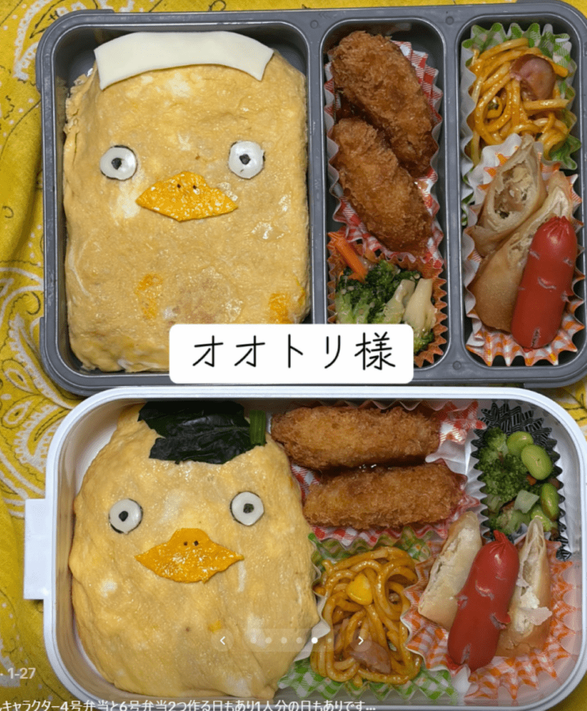 自作のキャラ弁⑧（＠yoro_28_ginさんより提供）