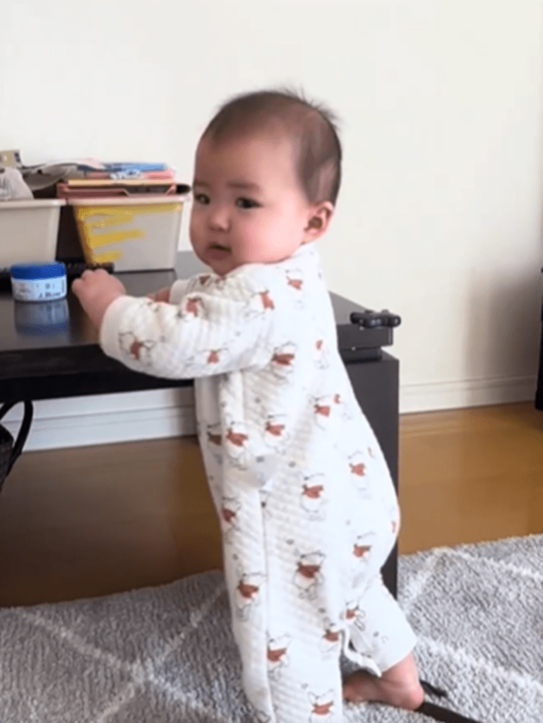 ん？ママ帰ってきたの？（@noco_twinsさんより提供）