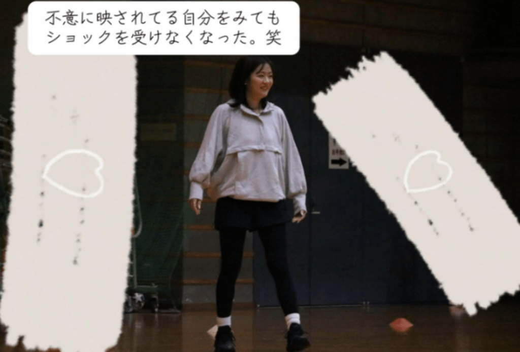 自分に自信が持てました（@mefumi7さんより提供）