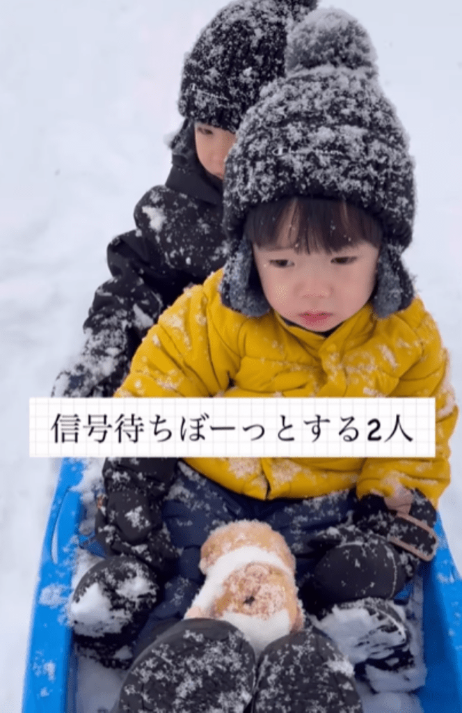 信号待ちの様子（＠fjen_a08さんより提供）