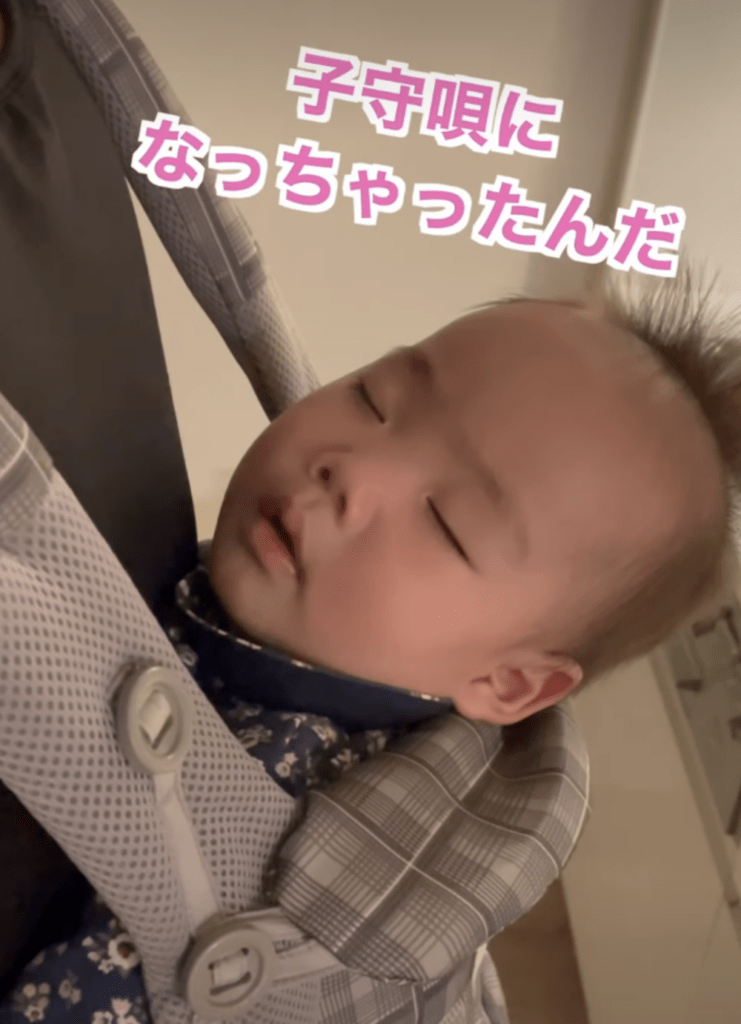 眠りについた娘さん（@machopapa.toshigoさんより提供）