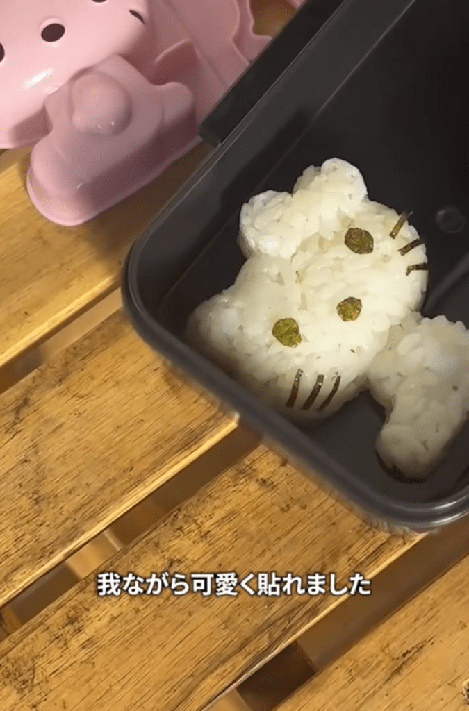 顔は海苔で再現（＠taiyou_spさんより提供）