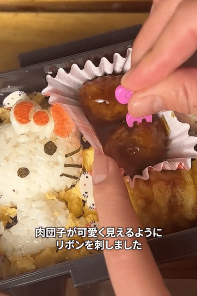 肉団子にはピックを（＠taiyou_spさんより提供）