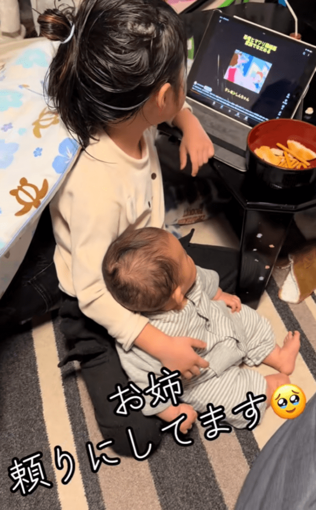 頼りにされてるお姉ちゃん（@akiaki101010さんより提供）