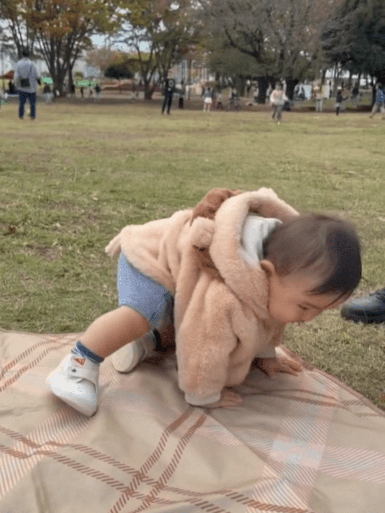 隅っこに到着したら、方向転換（@keichannikkiさんより提供）