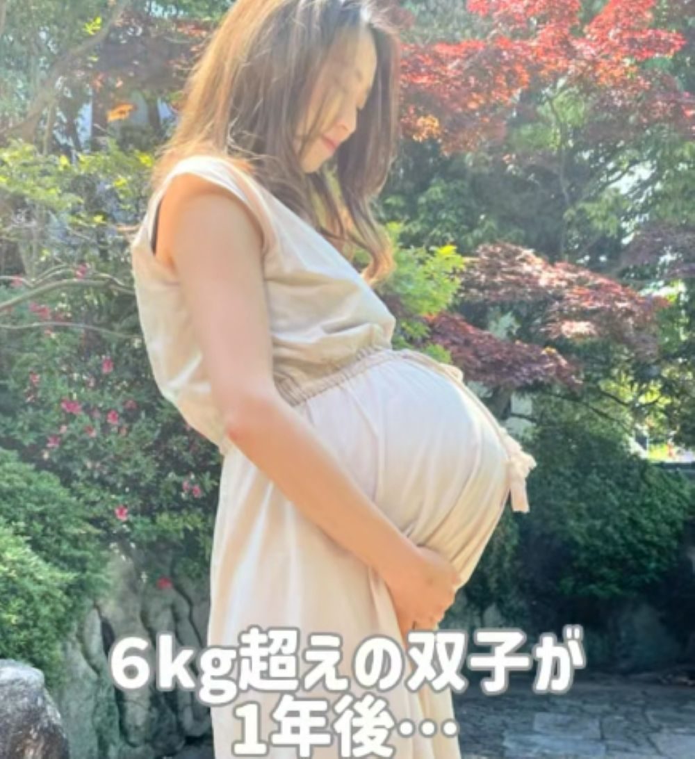 合わせて6kg超えの双子を出産したママ。誕生から3年、現在の姿に「す、すごー！」「げんきもりもり」