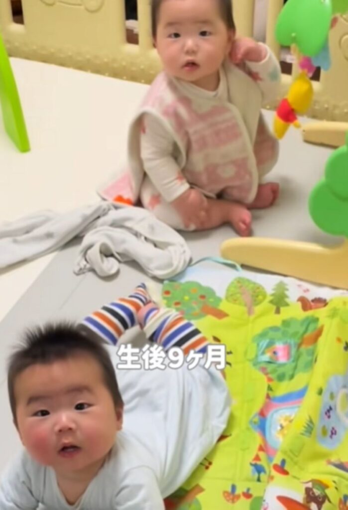 生後9ヶ月（＠twins_recipi_yuさんより提供）