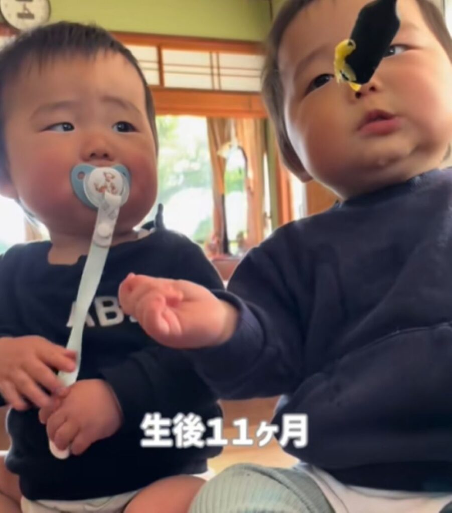 生後11ヶ月（＠twins_recipi_yuさんより提供）
