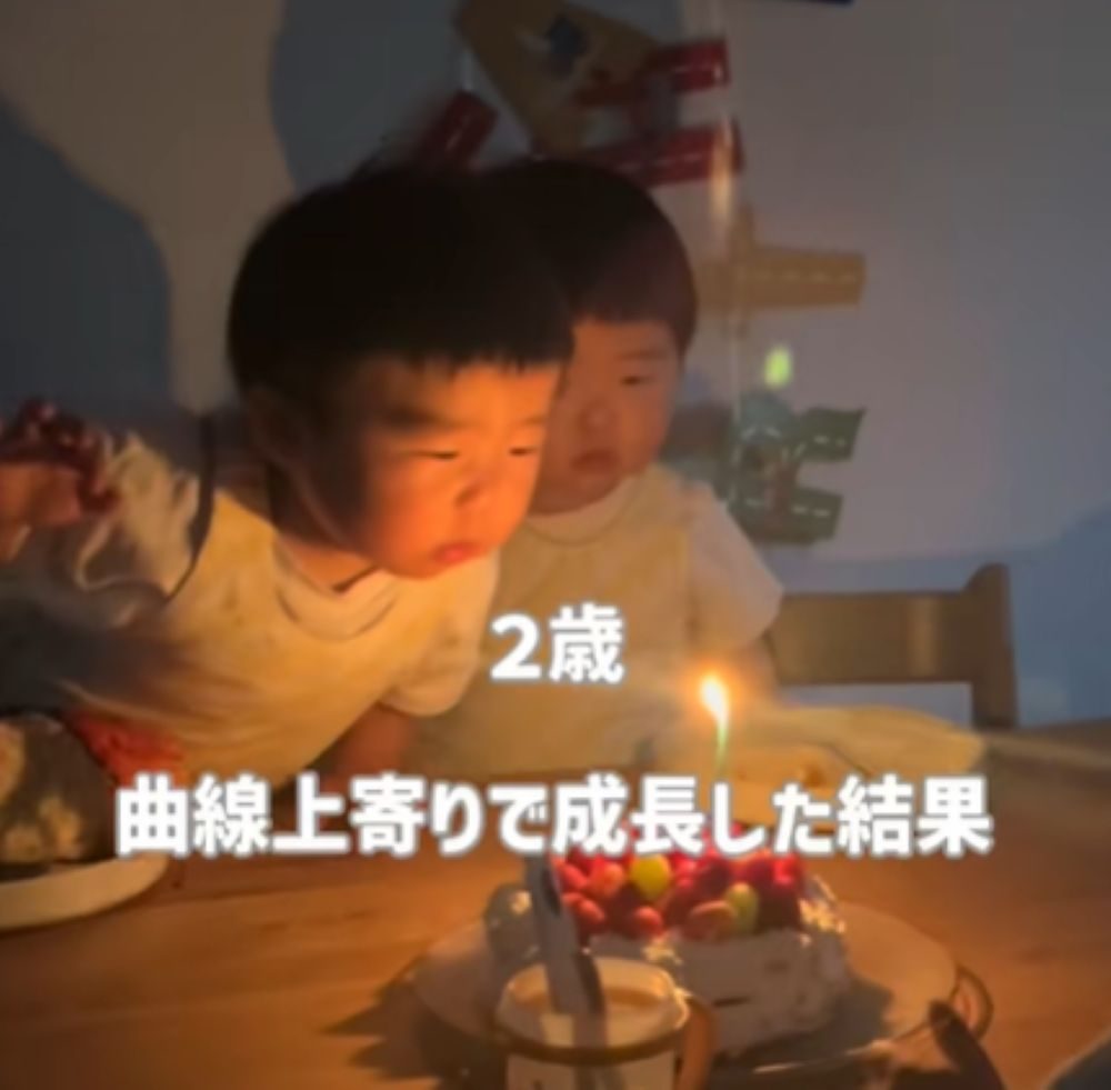 2歳の誕生日（＠twins_recipi_yuさんより提供）