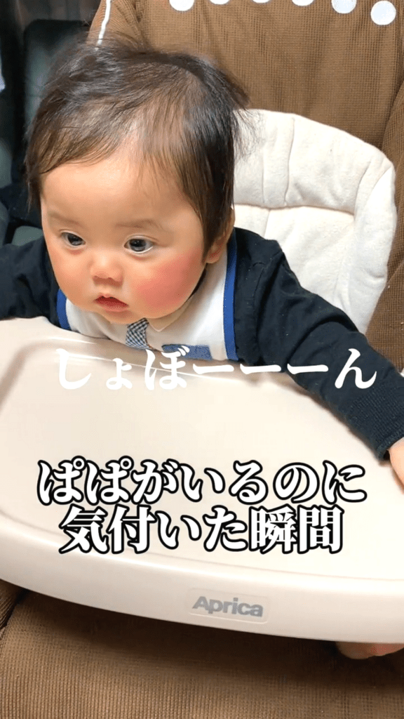 パパに気づいた瞬間⑫（@ syo_yu.broさんより提供）