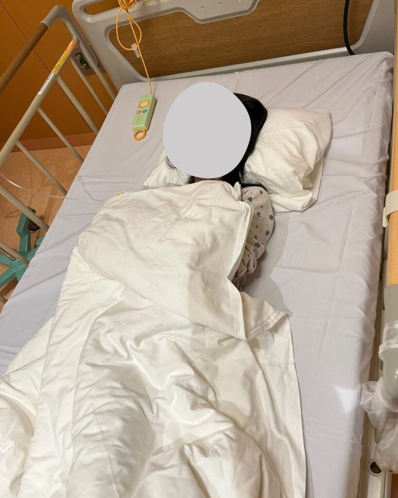 入院中（＠ibd_mama_foodsさんより提供）