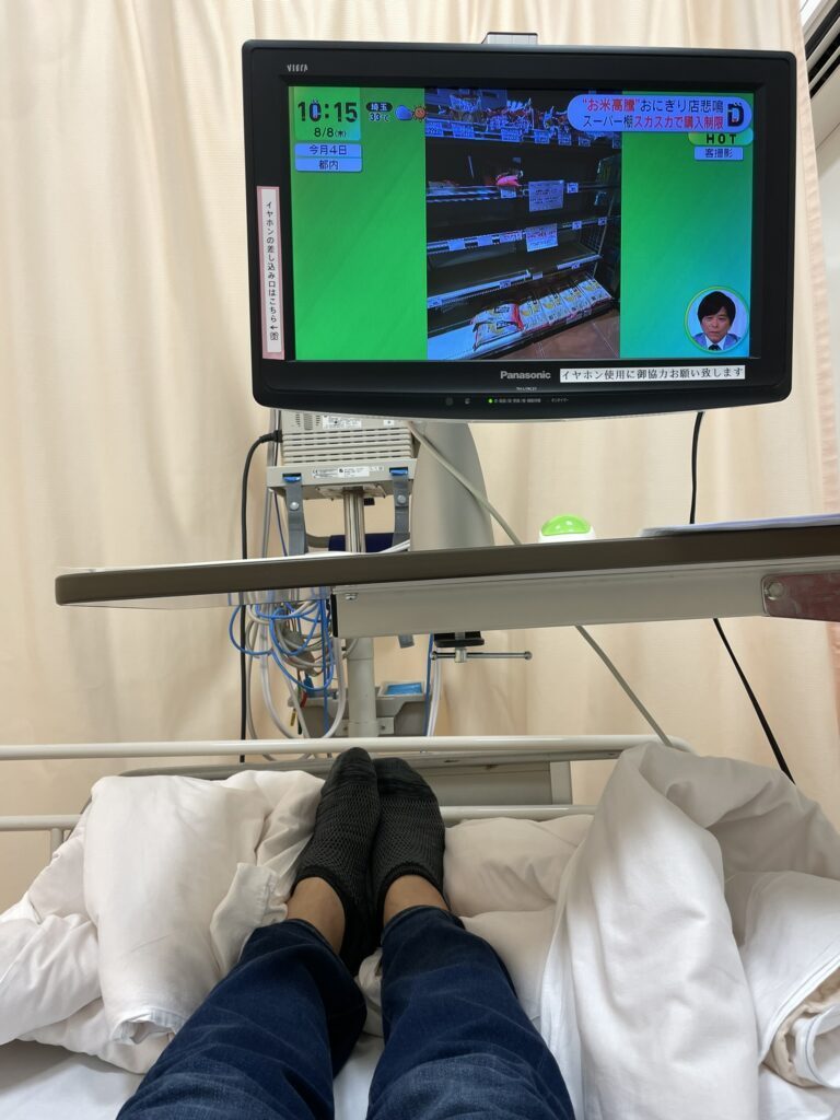 外来治療センターで抗がん剤治療を（@tada_otさんより提供）