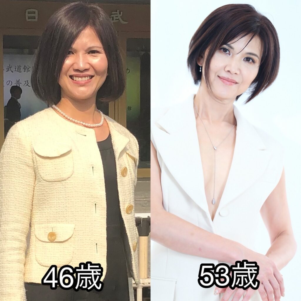 骨組みに着目してダイエットしたビフォアフ②（＠kotoe_kamiyaseさんより提供）