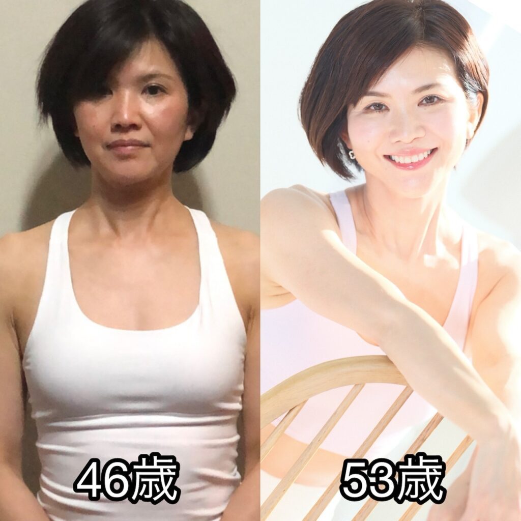 骨組みに着目してダイエットしたビフォアフ③（＠kotoe_kamiyaseさんより提供）