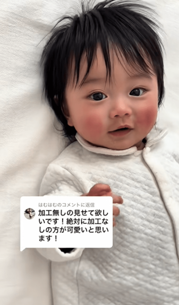 生後6ヶ月の頃の息子さん①（＠riobaby0805さんより提供）