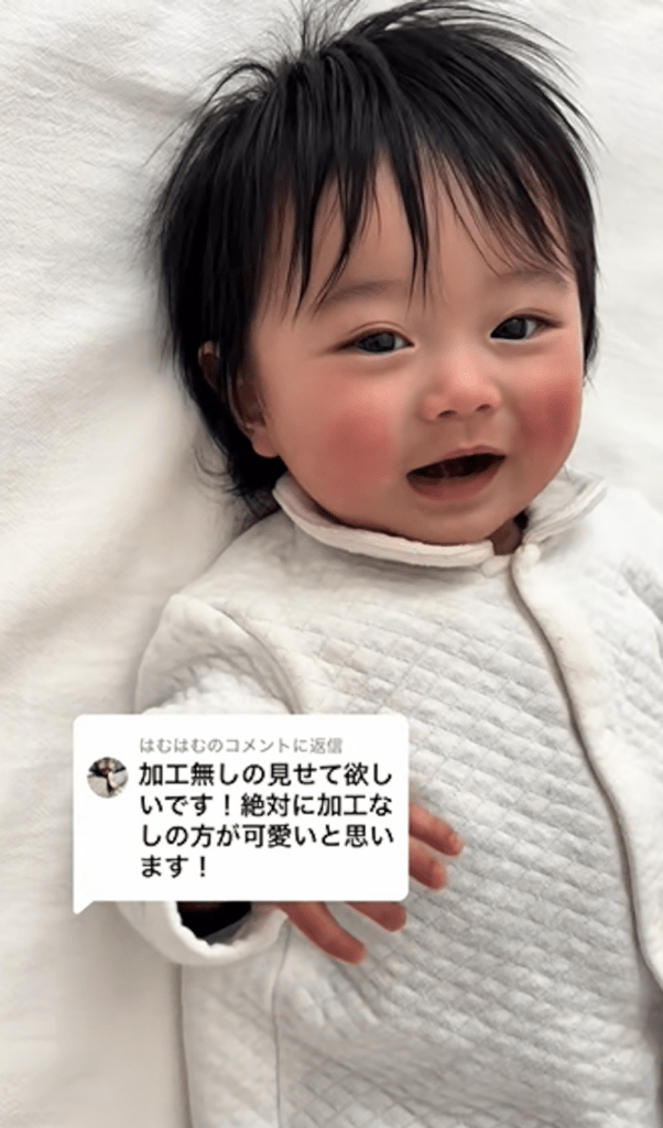 生後6ヶ月の頃の息子さん②（＠riobaby0805さんより提供）