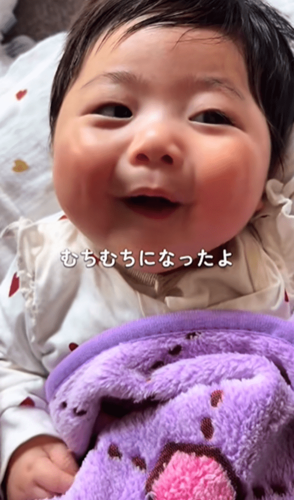 生後5ヶ月の娘さん①（＠yuhi.0310さんより提供）