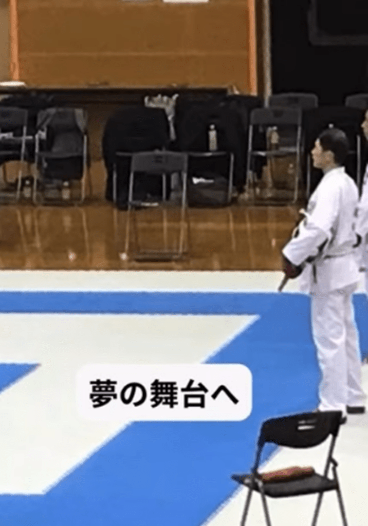 空手の試合①（＠cancerfighter.rjさんより提供）