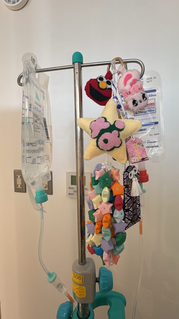 入院中①（@shizuka_na_hibiさんより提供）
