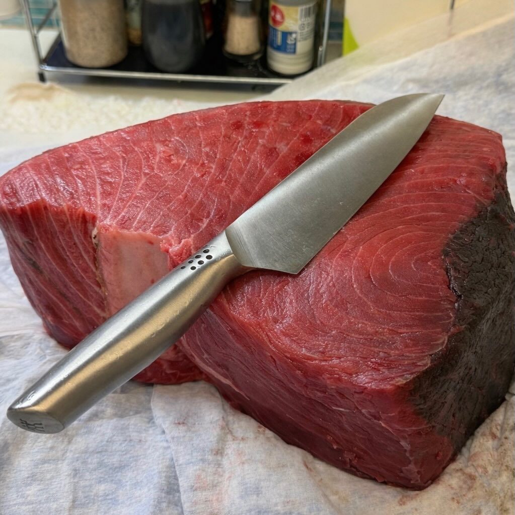 彼氏の職場の人から貰った本マグロでお寿司を作った結果…その様子に「スゲー！！」「超絶羨ましすぎます」「買ったら1万以上しそう」