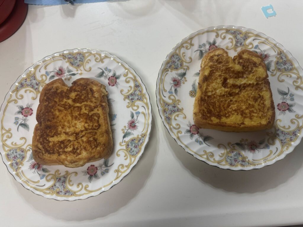 完成したフレンチトースト（＠dw_daisuke.watanabeさんより提供）