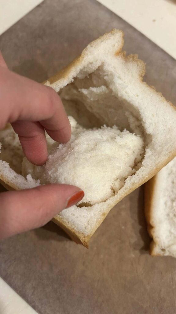 米粉パンを切ってみると？③（@beika_komekoさんより提供）