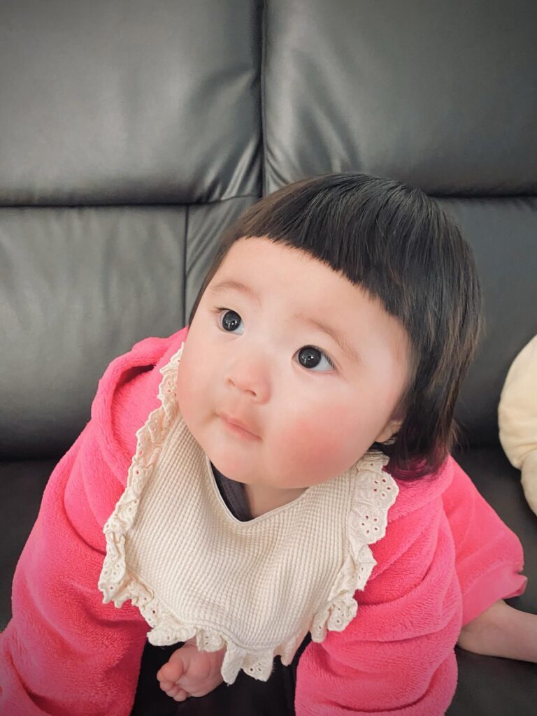 カット後の様子①（＠hinakana_s_mamaさんより提供）